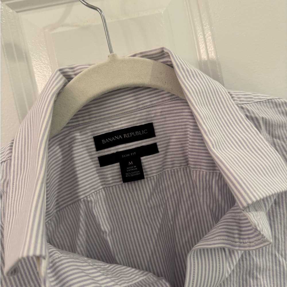 Banana Republic Gray Casual Button Down Shirt